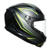 AGV K6 Flash sportovně-cestovní helma šedá/limetková vel.XS